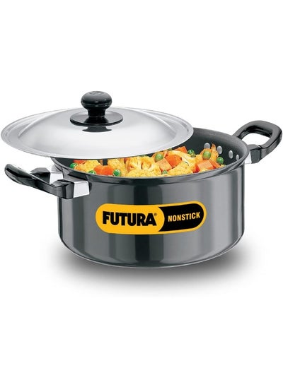 Buy Futura Nonstick Cook N Serve Stewpot With Steel Lid 3 Litre s Black in UAE