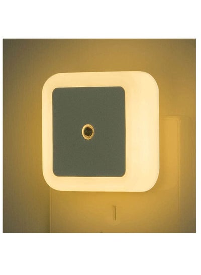 اشتري Night Light Plug in Wall, LED 0.5W Energy Saving Night Lights with Dusk to Dawn Photocell Sensor, Warm White Night Light for Bedroom, Hallway, Stairs, Nursery( British standard) في السعودية