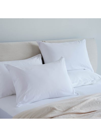 اشتري Snug Cotton Jersey 2-piece Pillow Case Set 50x75cm - White في الامارات