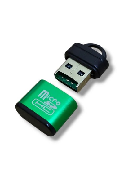 Buy External memory card reader microSD (T-Flash) green color in Egypt