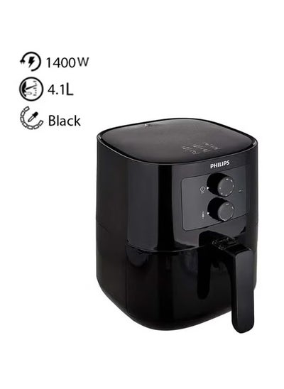 Buy Essential Air Fryer With Rapid Air Technology 4.1 L 1400 W HD9200/91/90 Black in Saudi Arabia