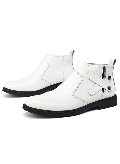 اشتري New Men's Casual Leather Boots في السعودية