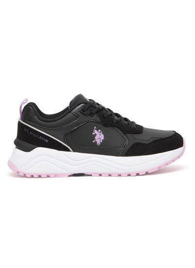 اشتري Women's Black Low Top Casual Sneakers with Iconic Branding for a Stylish Look في الامارات