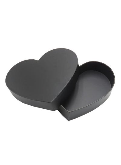 Buy Empty Heart Shaped Gift Box Strawberry Packaging (Black) in Saudi Arabia