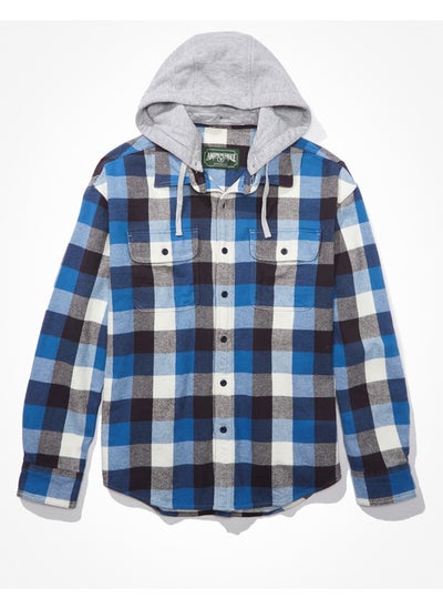 Buy AE Super Soft Hooded Flannel Shirt in UAE