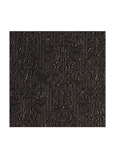 اشتري Ambiente Small Embossed Napkins Elegance, Black في الامارات