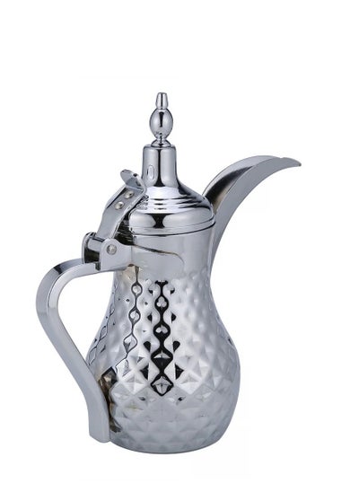 Buy Dallah Arabic Coffee Steel Pomegranate Bean Silver 750 ml in Saudi Arabia