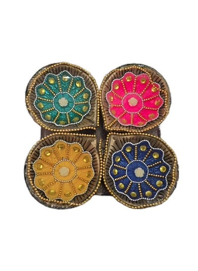 Buy Decorative Handpainted Diya Set of 4 in UAE