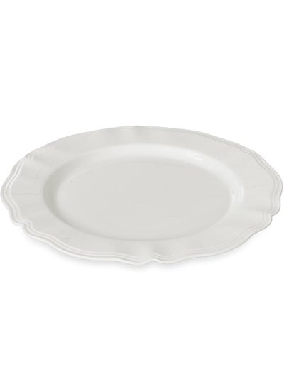 Buy Dice Dinner Plate, White - 27cm in UAE