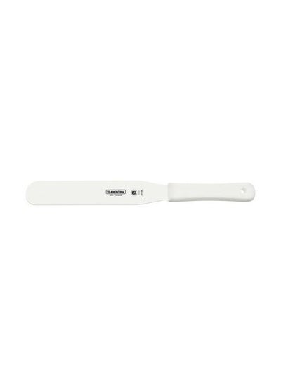 Buy Professional 8 Inches Bakers Spatula with Stainless Steel Blade and White Polypropylene Handle in UAE