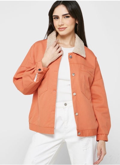 Buy Borg Detail Jacket in UAE