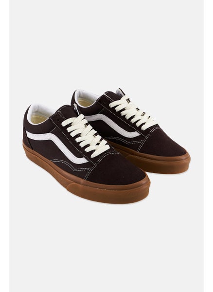 Buy Men Old Skool Lace Up Casual Shoes, Dark Brown in UAE