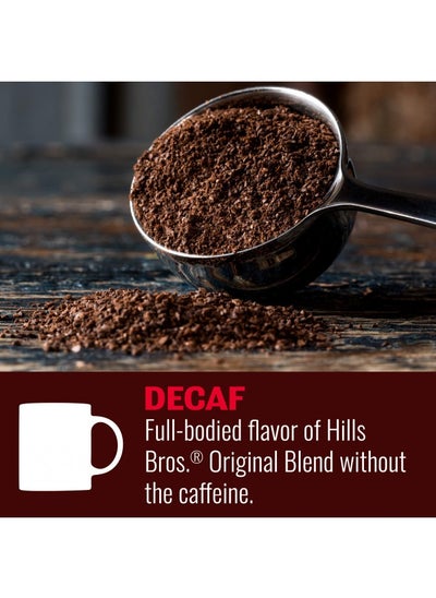 Buy Hills Bros Decaf Original Blend Ground Coffee, Medium Roast, Caffeine Free, Full-Bodied Classic Rich Taste, 23 Oz in UAE