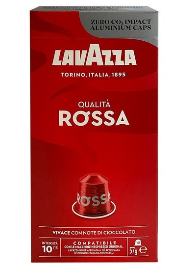 Buy Nespresso Compatible Qualita Rossa 10 Coffee Capsules 57g in UAE