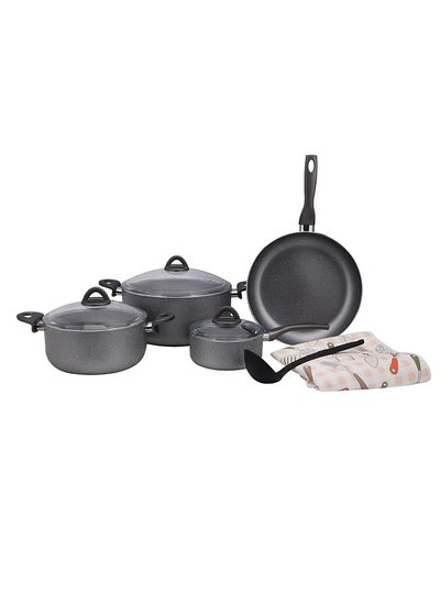 اشتري DelCasa 9pcs Smart Cookware Set Granite Coated DC2160 في الامارات