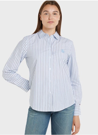 Buy Striped Button Down Shirt in Saudi Arabia