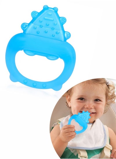 Buy Baby Teething Toy,Teething Relief ,Water Injected Teethers, Safe & Easy to Hold BPA Free Silicone Baby Teether for Babies 3M+ Blue in Saudi Arabia