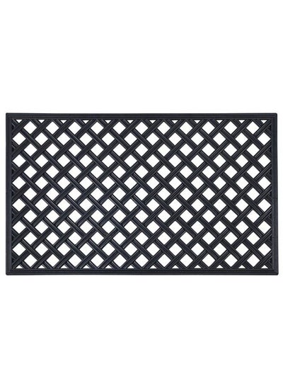 Buy Wrought Iron Rubber Door Mat Lattice 18 Inch Width 30 Inch Length Durable Easy To Clean & Decorative Outdoor Welcome Mats Heavy Duty For All Weather Doormat Traps Dirt Debris & Mud in Saudi Arabia