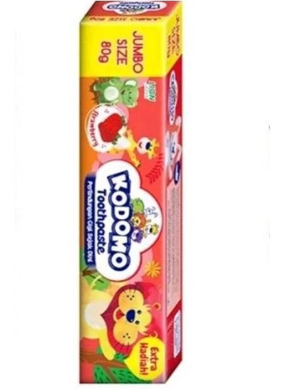 Buy Kodomo Strawberry Toothpaste Jumbo Size 80g in Egypt