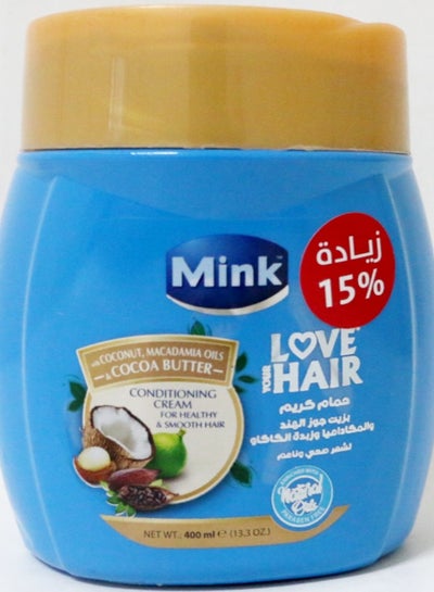 Buy Mink Conditioning Cream With Coconut, Macadamia Oils & Cocoa Butter 400 ml in Egypt