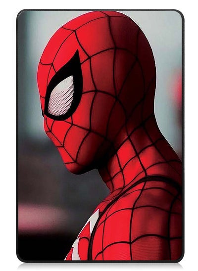 Buy Protective Flip Case For Samsung Galaxy Tab S9 FE With Trifold Stand Auto Wake Sleep Shockproof Cover Spider Man Side Face in UAE