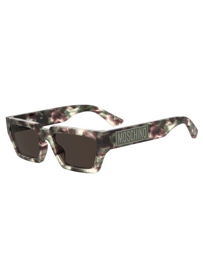 Buy Men's UV Protection Rectangular Sunglasses - Mos166/S Green Millimeter - Lens Size: 55 Mm in UAE