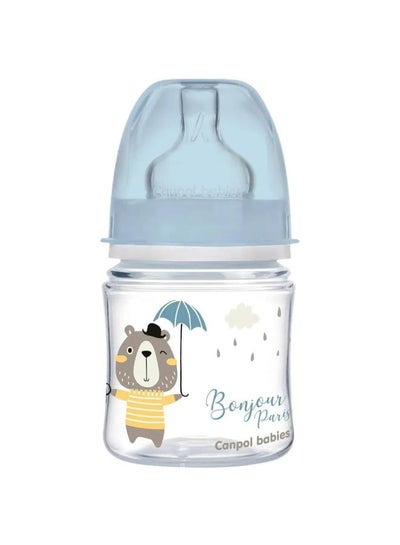 Buy Canpol Babies Bonjour Paris Anti-Colic Bottle 120ml 0-3 Months - Blue in Egypt