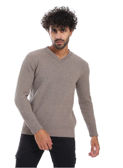 Buy Wool Mens Pullover With V Neck in Egypt