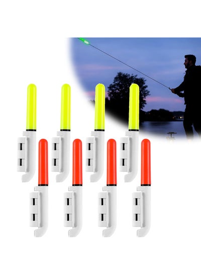 Fishing Glow Sticks LED Fishing Pole Light, 8Pieces LED Glow