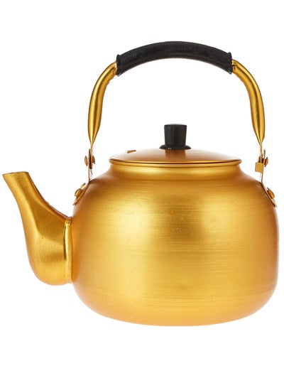 Buy 1.5-Litre Stove Top Karak Tea Kettle Gold/Yellow  for Black Tea and Coffee in UAE
