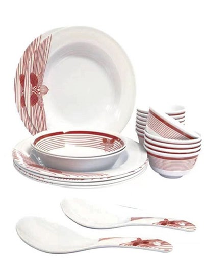 Buy 22-Piece Melamine Ware Dinner Set RMDS-9922 in UAE