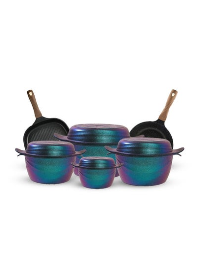 Buy Pot set 10 pcs duck with grill and Oak Move New Klein 051375 in Egypt