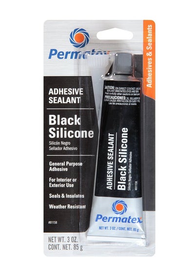 Buy Permatex Black Silicone Adhesive Sealant 81158 in UAE