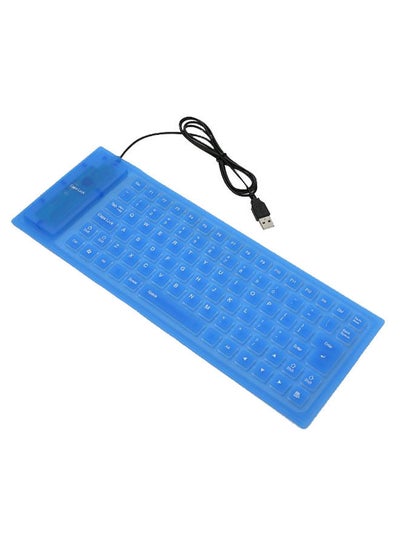 Buy Flexible Rollup Keyboard - English Blue in Saudi Arabia