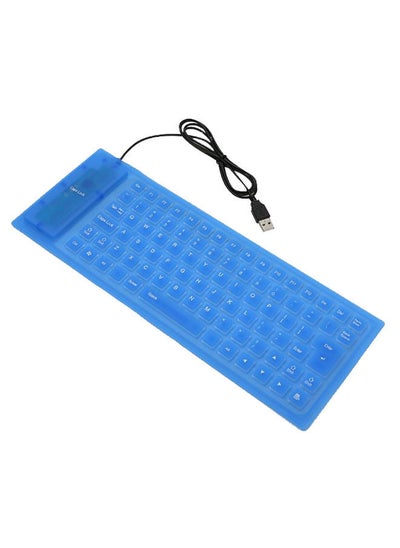 Buy Flexible Rollup Keyboard - English Blue in Saudi Arabia