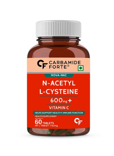 Buy Carbamide Forte N-Acetyl, L-Cysteine 600mg (NAC) - 60 Veg Tablets in UAE