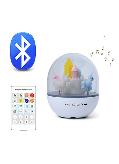 Buy LED Bluetooth Audio Carousel Nightlight Atmosphere Light 11.7*11.7*13.5cm in Saudi Arabia