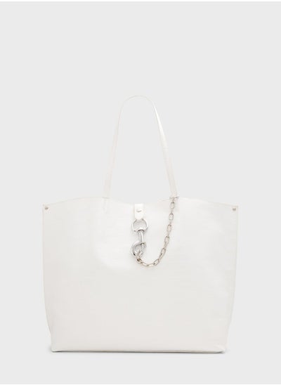 Buy Top Handle Chain Detailed Tote in Saudi Arabia