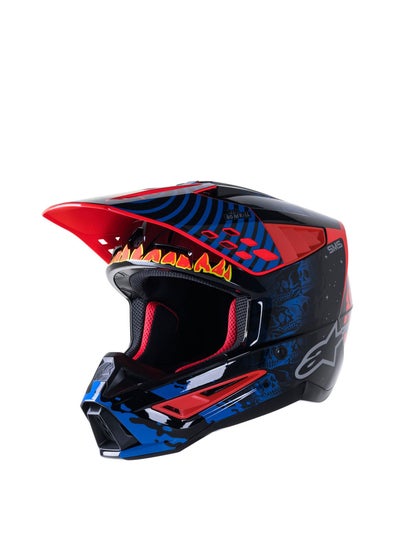 Buy Alpinestars S-M5 Solar Flare Motocross Helmet Large in UAE