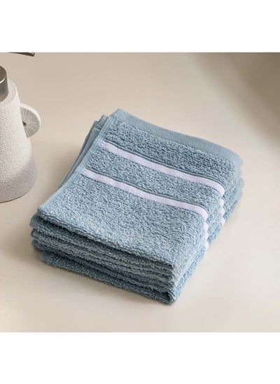 Buy Snoopy Kids 4-Piece Carded Face Towel Set 30 x 30 cm in UAE