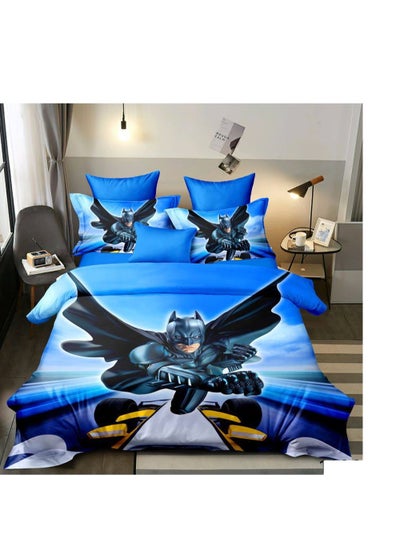 Buy 4Pcs Cartoon Comforter Kids Quilt-Single Size,1x Duvet (With filling)
1x Fitted bedsheet
2x Pillowcase Cover in UAE