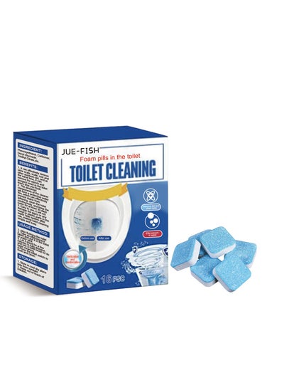 Buy Supwell Toilet Bowl Cleaner Tablets 16 PACK, Automatic Toilet Bowl Cleaners with Bleach, Durable Toilet Tank Cleaners with Sustained-Release Technology, Household Toilet Cleaners with Easy Operation in Saudi Arabia