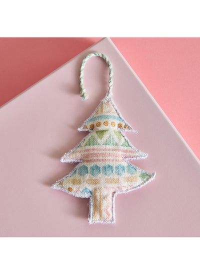 اشتري Glimmer Printed Christmas Tree Hanging 12 cm في الامارات