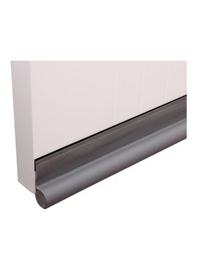 Buy 96CM Door Draft Stopper Cutable PU Leather Door Draught Excluder Self Adhesion Door Bottom Seal Wind Dust Noise Sound Light Smell Insect Blocker for Interior Exterior Door Grey in UAE