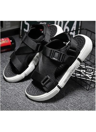 Buy Fashion Sandals Arch Support Slides Flat Sandals Mesh Breathable Beach Sandals Non-Slip Slip on Shoes(Size 43) in UAE