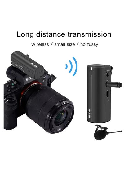 اشتري Mamen VMIC-5G  2.4G Wireless Lavalier Microphone Kit في مصر