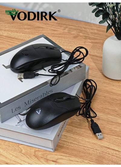 Buy VODIRK 1 Pc USB Laptop Desktop Business Office Game Wired Mouse in UAE