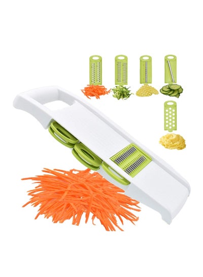 Buy 5 in 1 Slicer Vegetable Slicer Multi Blade Potato Vegetable Slicer Vegetable Shredder Shredder Potato Slicer in UAE
