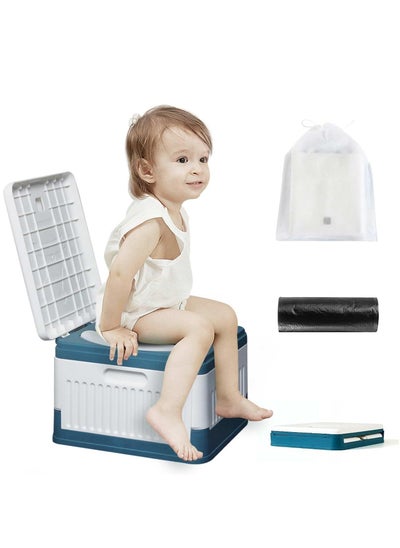 Buy Portable Potty Seat For Toddler in Travel，Kids boys&Girls Training Toilet Seat In Urgent Toilet Moblie toilet in Car For Camping Outdoor Indoor Easy to Clean in UAE