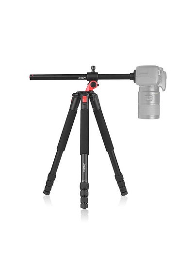 اشتري Andoer MPT-284 Professional Aluminum Alloy Tripod 4-Section Transverse Axis Tripods Max. Height 172cm Telescopic Bracket for Camera Max. Load 15kg/3.3lb في الامارات